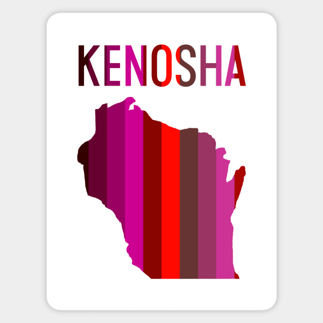 Kenosha 3 Sticker by Vandalay Industries